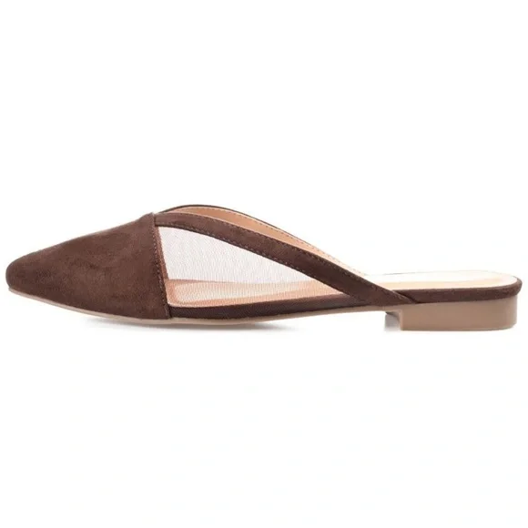 Journee Collection Womens Reeo Slip On Pointed Toe Mules Flats * - Picture 2 of 6